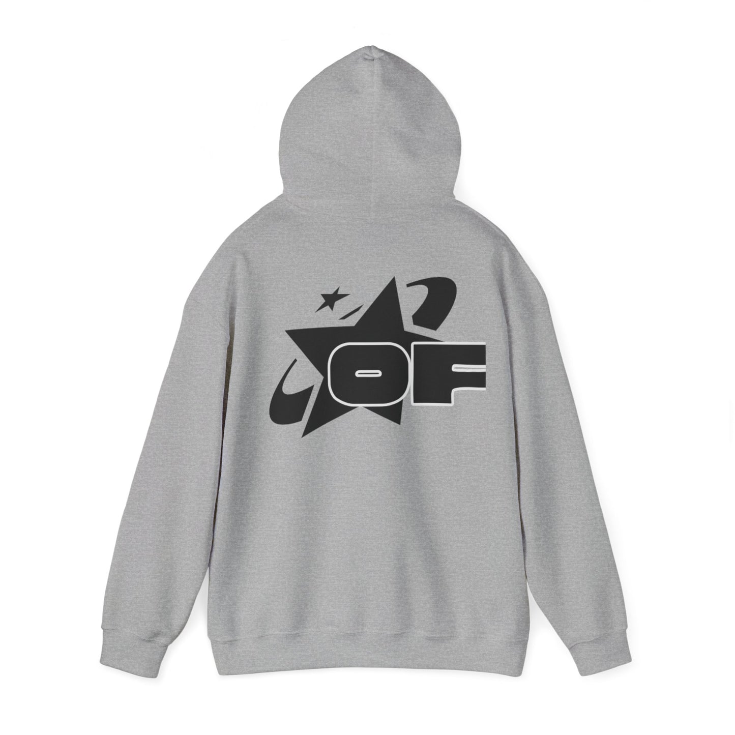 Obscurity Fabrics - OF star hoodie (white/grey)