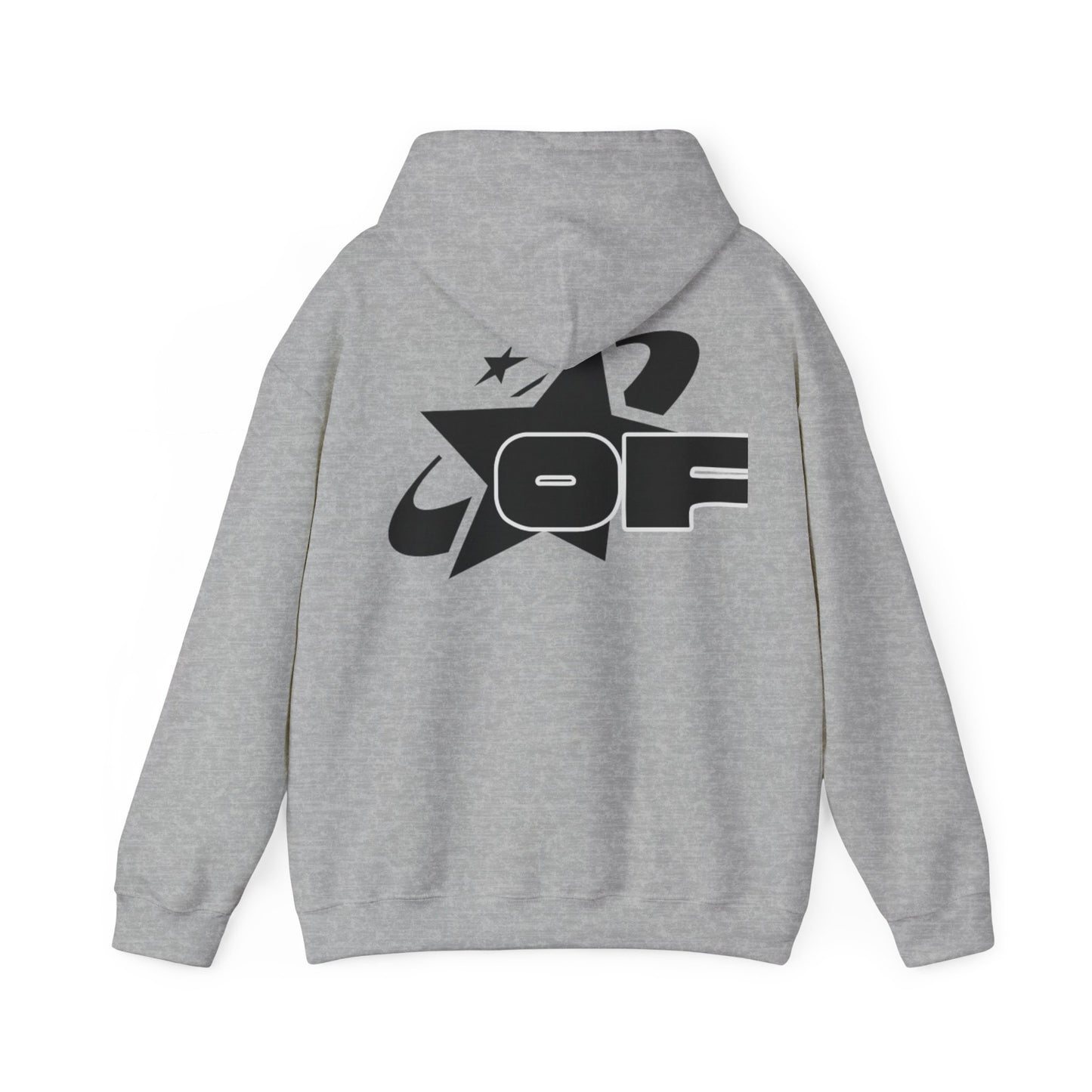 Obscurity Fabrics - OF star hoodie (white/grey)