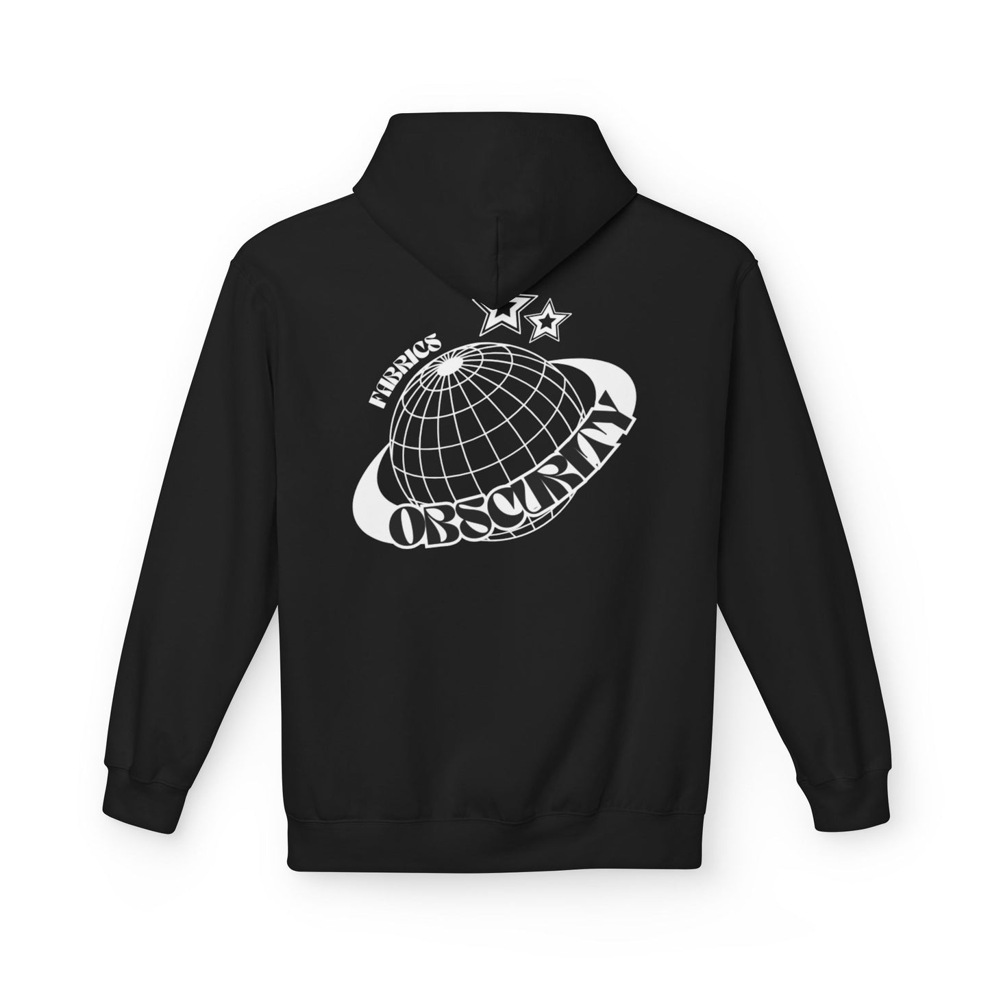 Black Unisex Obscurity Fabrics Hoodie